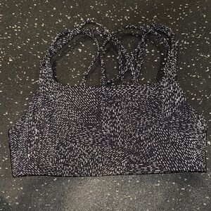 Athleta Midnight Patterned Sports Bra